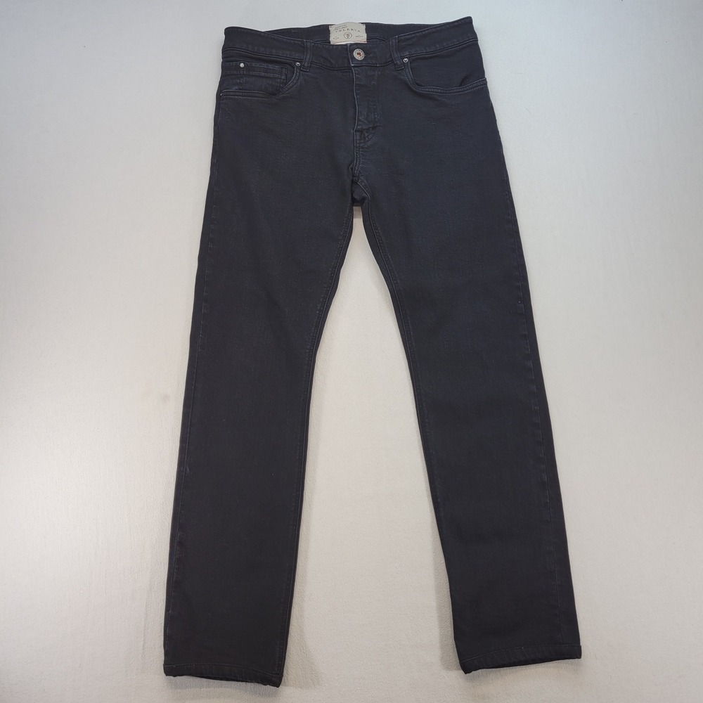 Teleria Italia Cobra 19 Jeans Mens 31x30 Black Slim Fit Stretch Made in Italy